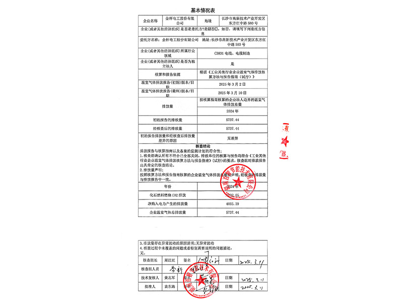 碳排放核查报告